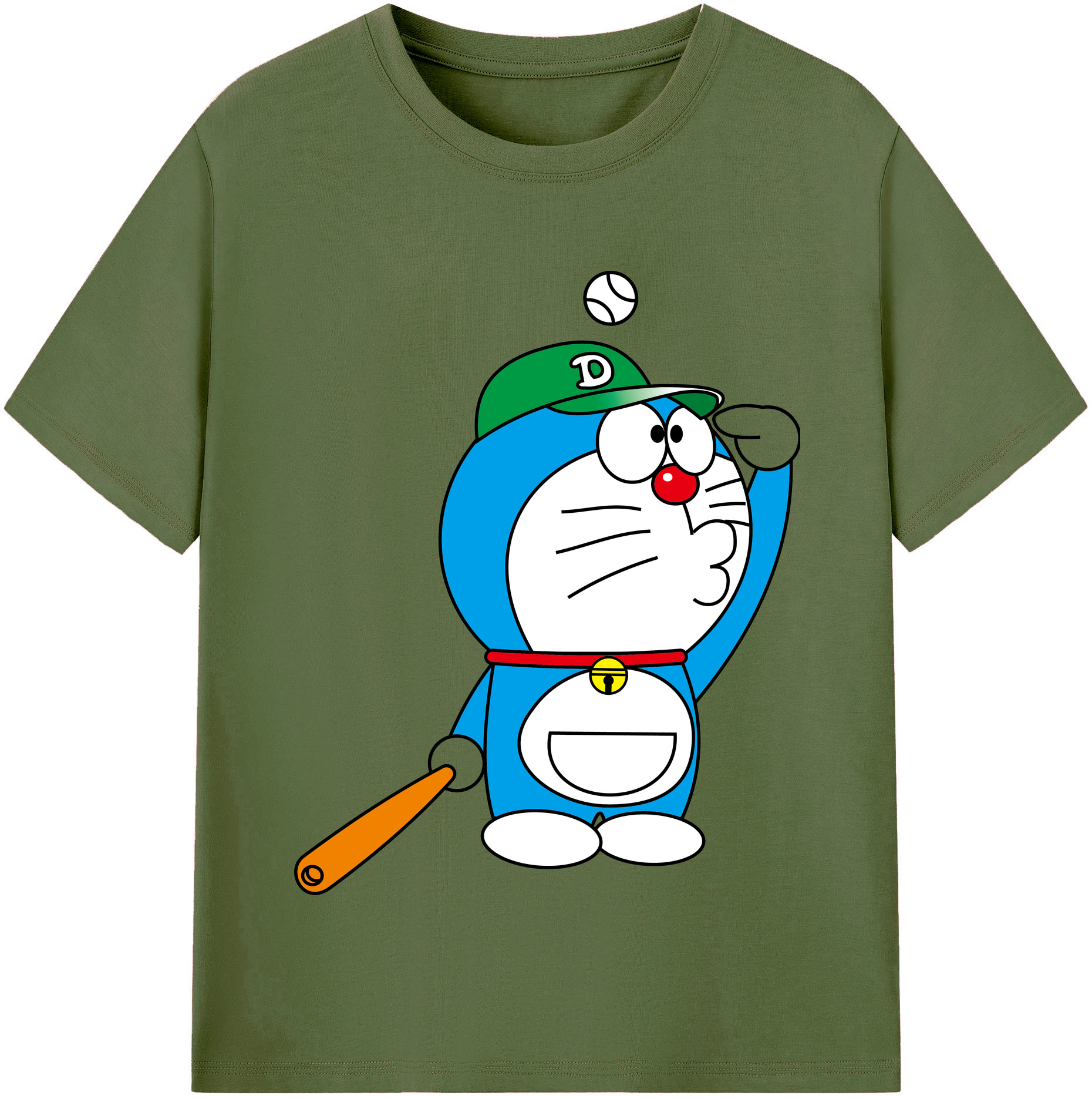 （画像用） ドラえもん Doraemon 綿100％半袖Tシャツ（フロントプリント）